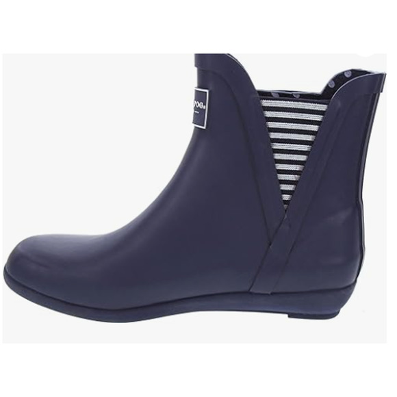 LONDON FOG Womens Piccadilly Rain Boot Navy 6 M US - Picture 3 of 4